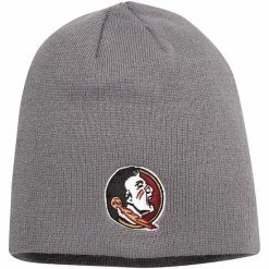 Outlet 🎁 Unbranded Men's Top Of The World Gray Florida State Seminoles EZDOZIT Knit Beanie 🌟