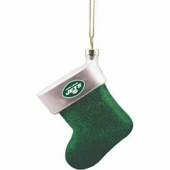 Cheapest ⌛ Unbranded New York Jets Stocking Blown Glass Ornament 🛒