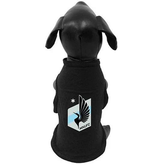Discount 🤩 Unbranded Black Minnesota United FC Pet T-Shirt 😀