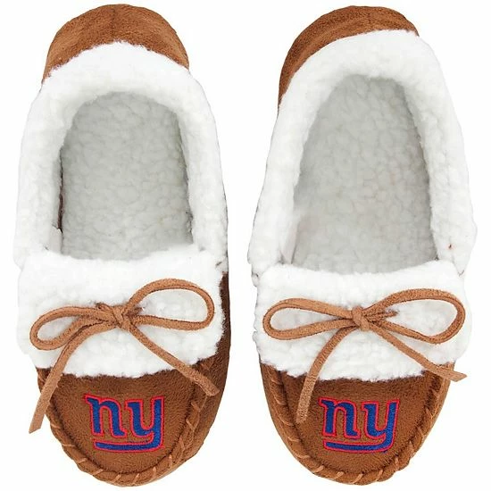 Hot Sale โ๏ธ Unbranded Youth New York Giants Moccasin Slippers ๐ - Image 2