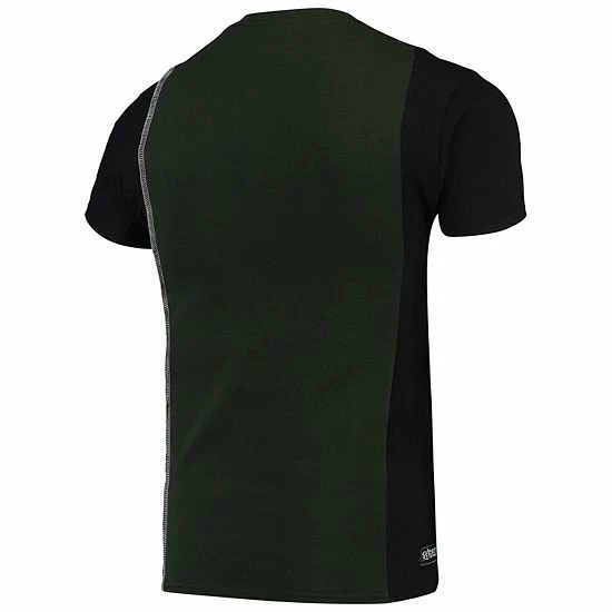 Outlet ๐งจ Unbranded Men's Refried Apparel Green/Black New York Jets Sustainable Upcycled Split T-Shirt ๐ฅ - Image 4