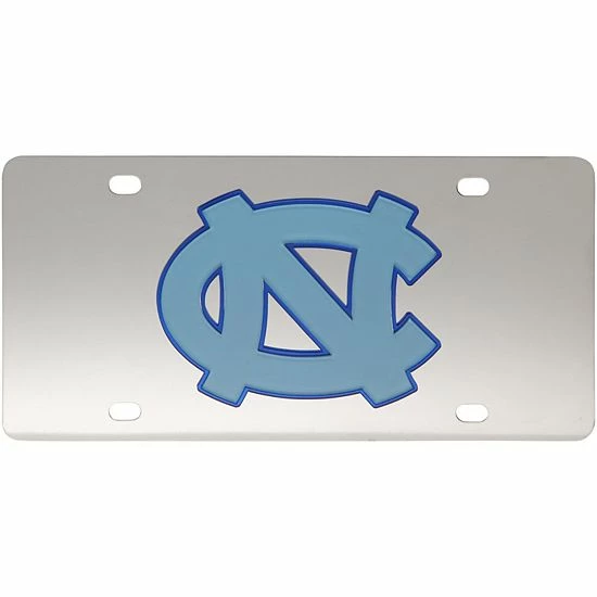Wholesale โค๏ธ Unbranded North Carolina Tar ๐ Heels Stainless Steel Laser-Cut License Plate ๐