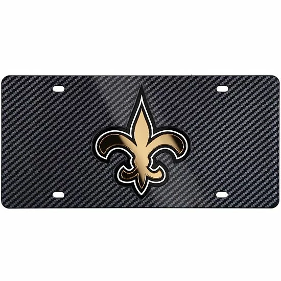 New โ๏ธ Unbranded New Orleans Saints Carbon Fiber License Plate ๐ฏ