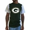 Brand new 🌟 Unbranded Men's Refried Apparel Green/Gray Green Bay Packers Sustainable Upcycled Split T-Shirt 🤩