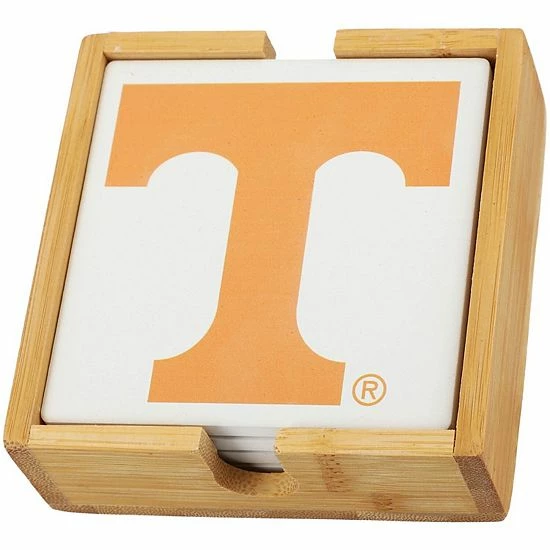 Hot Sale 💯 Unbranded Tennessee Volunteers Team Logo Four-Pack Square Coaster Set ❤️