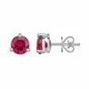 Top 10 ⭐ Unbranded Sterling Silver Lab-Created Ruby Stud Earrings ⌛