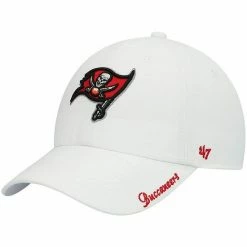 Budget 👏 Unbranded 👩 Women's '47 White Tampa Bay Buccaneers Miata Clean Up Logo Adjustable Hat 👏