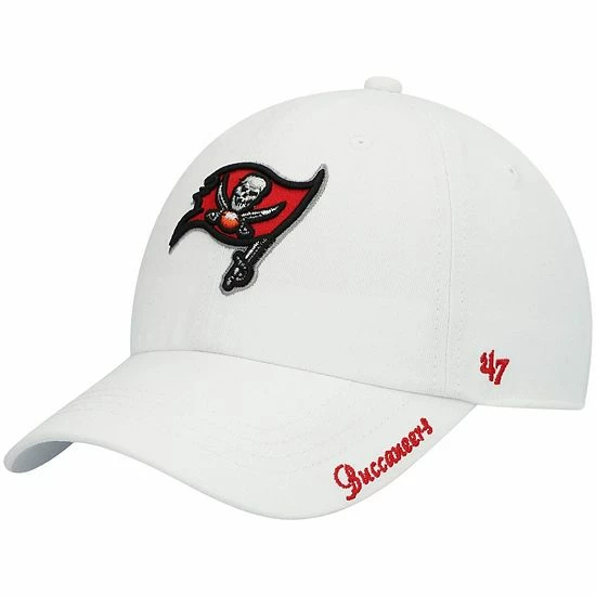 Budget ๐ Unbranded ๐ฉ Women's '47 White Tampa Bay Buccaneers Miata Clean Up Logo Adjustable Hat ๐ - Image 2