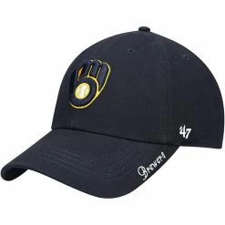 Top 10 🔔 Unbranded 👩 Women's '47 Navy Milwaukee Brewers Team Miata Clean Up Adjustable Hat 😍