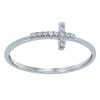 Best deal 👍 Unbranded Sterling Silver Cubic Zirconia Cross Ring 🔔