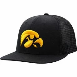 Best deal 🎁 Unbranded Men's Top Of The World Black Iowa Hawkeyes Classic Blackout Snapback Hat ⭐