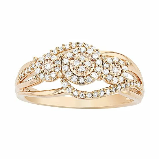 Brand new ๐ Unbranded Sterling Silver 1/4 Carat T.W. Diamond Halo Ring โจ - Image 5