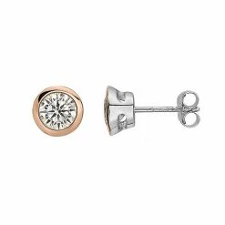 Best reviews of 🤩 Unbranded 18k Rose Gold Over Sterling Silver Round Stud Earrings 🧨