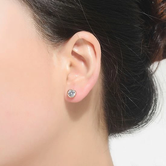 Best reviews of 🤩 Unbranded 18k Rose Gold Over Sterling Silver Round Stud Earrings 🧨 - Image 2