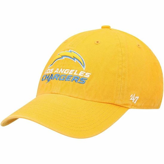 Wholesale 😀 Unbranded Men's '47 Gold Los Angeles Chargers Secondary Clean Up Adjustable Hat 👏 - Image 2