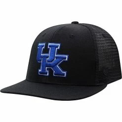 Best Sale 🎁 Unbranded Men's Top Of The World Black Kentucky Wildcats Classic Blackout Snapback Hat ⭐