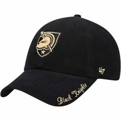 Brand new 👍 Unbranded 👩 Women's '47 Black Army Black Knights Miata Clean Up Logo Adjustable Hat 😉