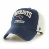 Cheapest 😉 Unbranded Men's '47 Navy/White New England Patriots Morgantown Trucker Clean Up Snapback Hat 🎉