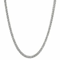 Wholesale 🔔 Unbranded Sterling Silver 2.5 Mm Round Wheat Chain Necklace ✔️