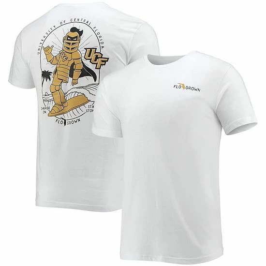 Top 10 ๐ Unbranded Men's FloGrown White UCF Knights Knightro Surfer T-Shirt ๐ - Image 2
