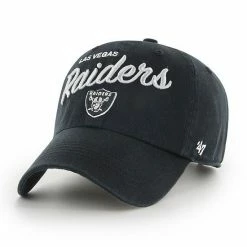 Budget 😀 Unbranded 👩 Women's '47 Black Las Vegas Raiders Phoebe Clean Up Adjustable Hat 🎉
