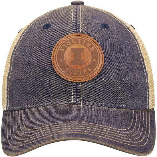 Best Sale 😍 Unbranded Men's Navy Illinois Fighting Illini Target Old Favorite Trucker Snapback Hat 😉 - Image 3