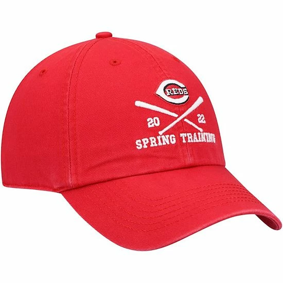 Budget ๐ Unbranded Men's '47 Red Cincinnati Reds 2022 MLB Spring Training Cross Bone Clean Up Adjustable Hat ๐งจ - Image 4