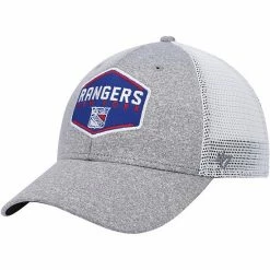 Hot Sale ⌛ Unbranded Men's '47 Gray New York Rangers Hitch Contender Flex Hat 😀