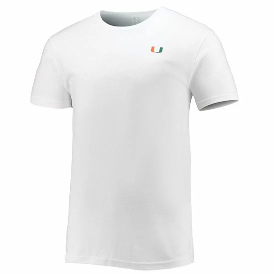 Brand new 🥰 Unbranded Men's FloGrown White Miami Hurricanes Faded Sun 2-Hit T-Shirt 🔥 - Image 3