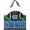 Brand new ⭐ Unbranded North Carolina Tar 👠 Heels Logo Football Ornament 🎁