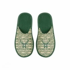 Cheap 🌟 Unbranded Youth FOCO Milwaukee Bucks Scuff Wordmark Slide Slippers ⌛