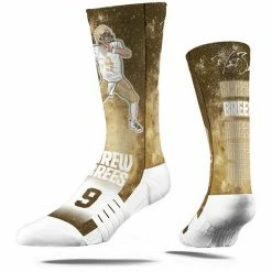 Hot Sale 🌟 Unbranded Youth Strideline Drew Brees New Orleans Saints Galaxy Crew 🧦 Socks ⭐