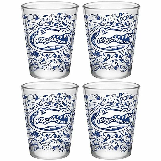 Discount 😉 Unbranded Florida Gators 4-Pack 1.5oz. Floral Shot Glass Set ⌛
