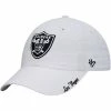 Cheap 😉 Unbranded 👩 Women's '47 White Las Vegas Raiders Miata Clean Up Primary Adjustable Hat ⌛