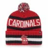 Best Sale 🛒 Unbranded Men's '47 Red St. Louis Cardinals Bering Cuffed Knit Hat With Pom ⭐