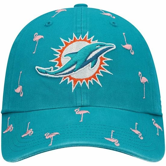 Best reviews of ๐งจ Unbranded ๐ฉ Women's '47 Aqua Miami Dolphins Flamingo Confetti Clean Up Adjustable Hat ๐ - Image 3
