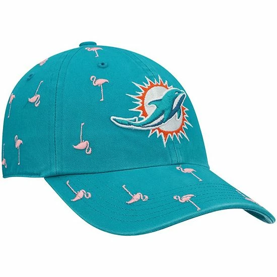 Best reviews of ๐งจ Unbranded ๐ฉ Women's '47 Aqua Miami Dolphins Flamingo Confetti Clean Up Adjustable Hat ๐ - Image 4