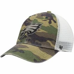 Wholesale ⌛ Unbranded Men's '47 Camo Philadelphia Eagles Branson Clean Up Trucker Hat ✔️