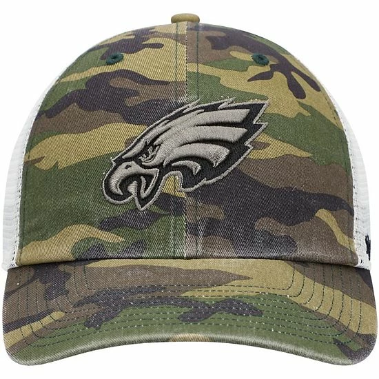 Wholesale ⌛ Unbranded Men's '47 Camo Philadelphia Eagles Branson Clean Up Trucker Hat ✔️ - Image 3