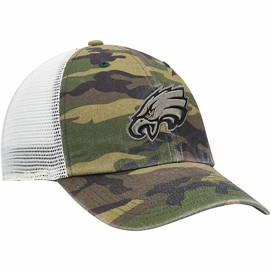 Wholesale ⌛ Unbranded Men's '47 Camo Philadelphia Eagles Branson Clean Up Trucker Hat ✔️ - Image 4