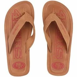 New 🥰 Unbranded Men's San Francisco 49ers Color Pop Flip Flop 🩴 Sandals 🔥