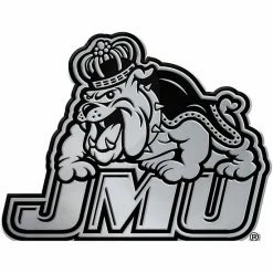 Discount ✨ Unbranded WinCraft James Madison Dukes Free-Form Chrome Auto Emblem Decal 🛒