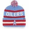 Cheapest ✨ Unbranded Men's '47 Light Blue Houston Oilers Legacy Bering Cuffed Knit Hat With Pom 😉