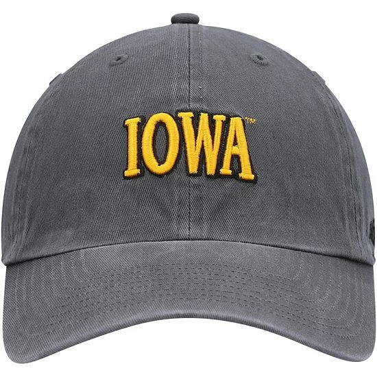 Cheapest 😀 Unbranded Men's '47 Charcoal Iowa Hawkeyes Archie Script Clean Up Adjustable Hat ⌛ - Image 3