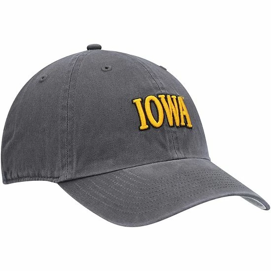 Cheapest 😀 Unbranded Men's '47 Charcoal Iowa Hawkeyes Archie Script Clean Up Adjustable Hat ⌛ - Image 4