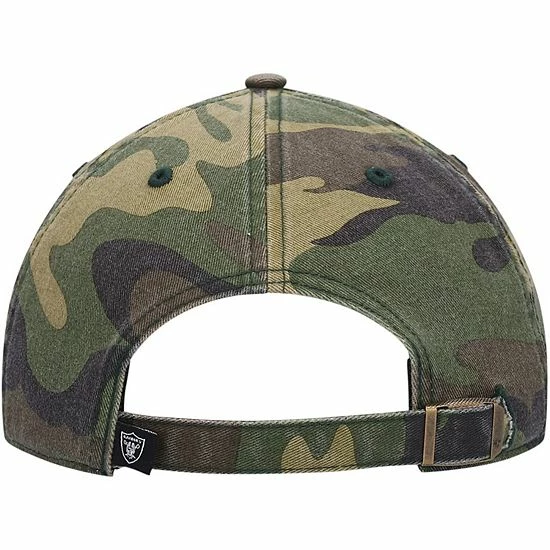 Top 10 ๐ Unbranded Men's '47 Camo Las Vegas Raiders Woodland Clean Up Adjustable Hat ๐ - Image 4