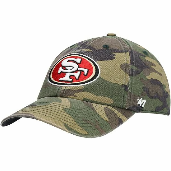 Promo ✨ Unbranded Men's '47 Camo San Francisco 49ers Woodland Clean Up Adjustable Hat 🎁 - Image 2