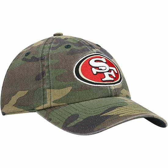 Promo ✨ Unbranded Men's '47 Camo San Francisco 49ers Woodland Clean Up Adjustable Hat 🎁 - Image 4