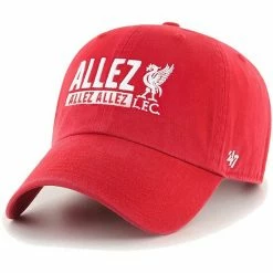 Best Pirce 🌟 Unbranded Men's '47 Red Liverpool Allez Chant Clean Up Adjustable Hat ⌛