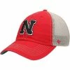 Wholesale ⌛ Unbranded Men's '47 Scarlet/Natural Nebraska Huskers Trawler Trucker Snapback Hat 🛒